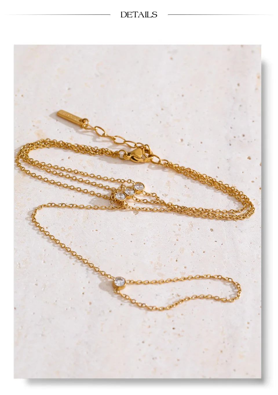 Cubic Zirconia Pearl Flower Bracelet — Gold-Plated Stainless Steel with Pearl and Cubic Zirconia · PS2173