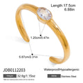 Heart Open Bracelet — Stainless Steel · PS316
