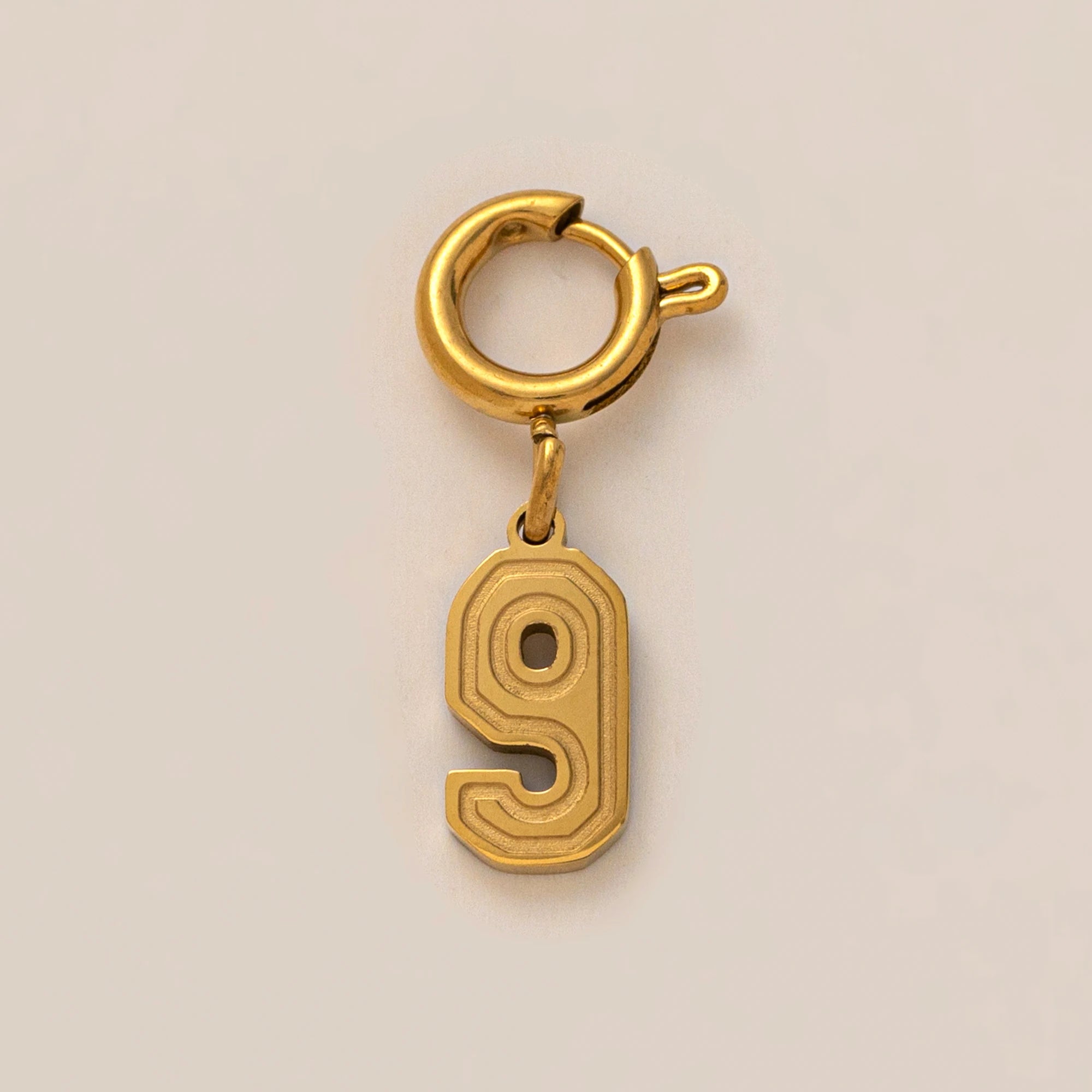 【DIY Pendant】Stainless Steel Number Charm Pendant - PS019