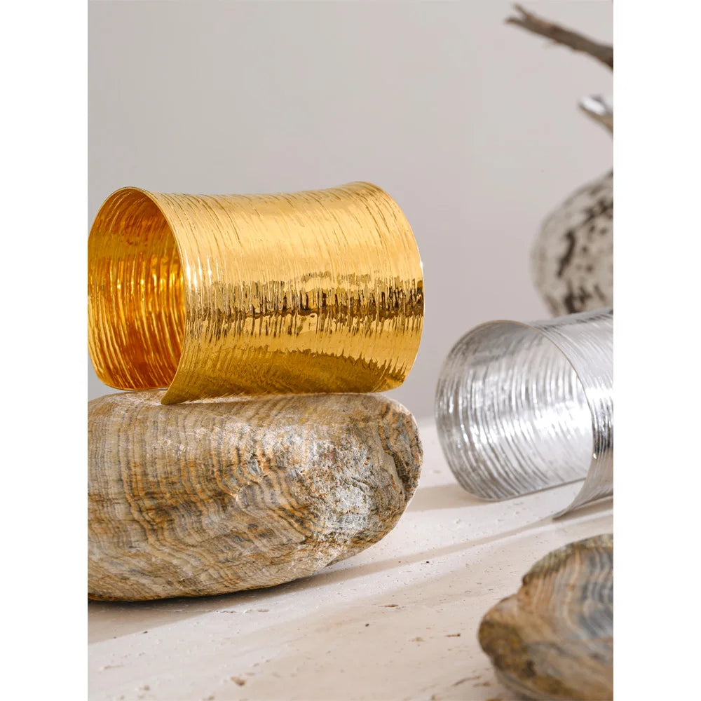 Geometric Bracelet — Gold-Plated Stainless Steel · PS2154