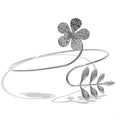 Flower Geometric Bracelet — Gold-Plated Stainless Steel · PS1394