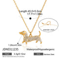 Pet Hug Pendant Necklace — Stainless Steel
