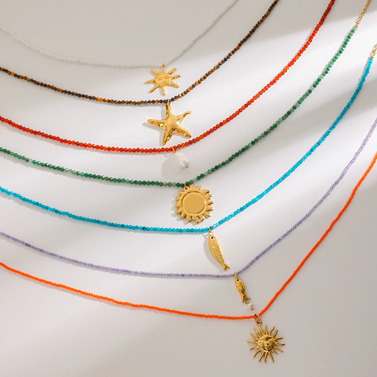 Ocean Starfish Necklace — Stainless Steel · PS159