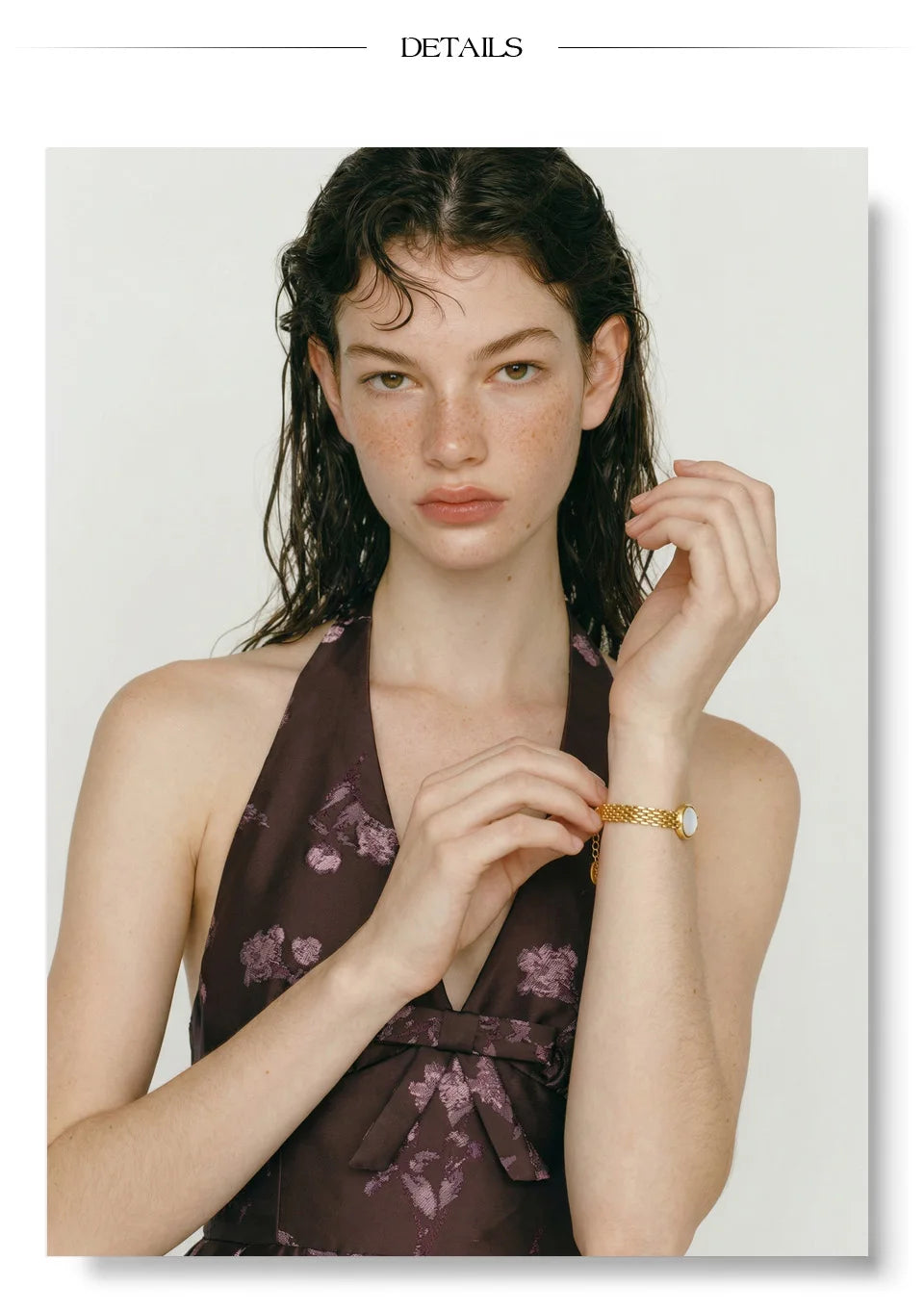 Shell Natural Stone Geometric Bracelet — Gold-Plated Stainless Steel with Natural Stone and Shell · PS1259