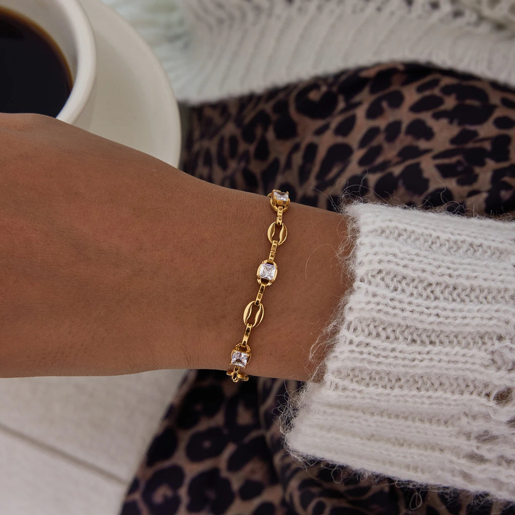 Cross Chain Bracelet — Stainless Steel · PS297