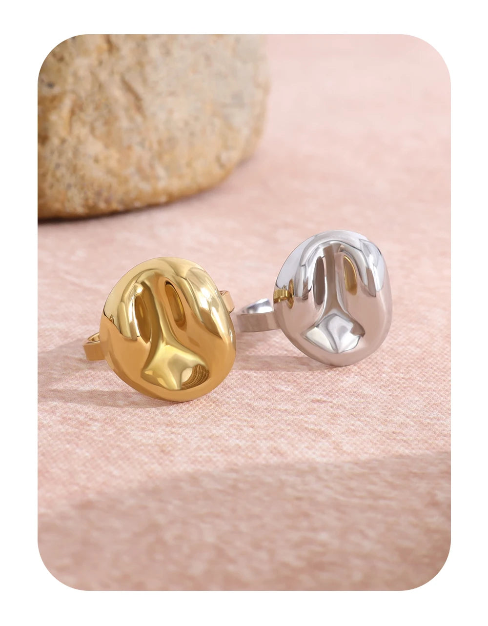 Irregular Vintage Ring — Stainless Steel · PS416