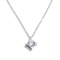 Cubic zirconia star necklace in gold-plated stainless steel with cubic zirconia.
