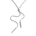 Geometric chain necklace in gold-plated stainless steel.