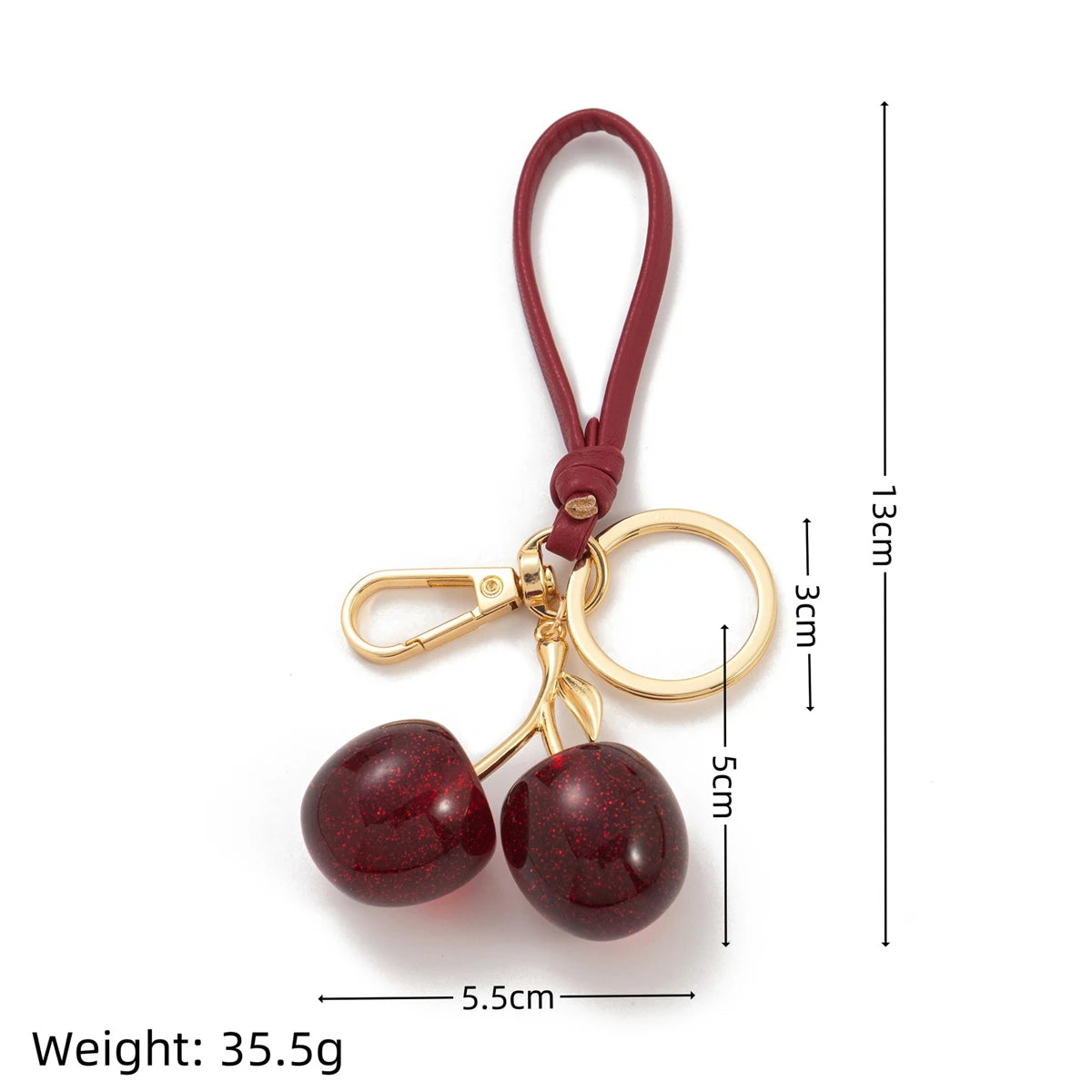 New Fashionable and Popular DIY Bag Pendant, Free Matching with Strawberry Keychain for Women