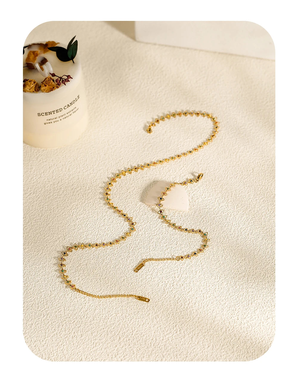 Colorful Enamel Choker Necklace — 316L Stainless Steel · PS403