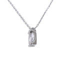 Cubic zirconia geometric necklace in gold-plated stainless steel with cubic zirconia.