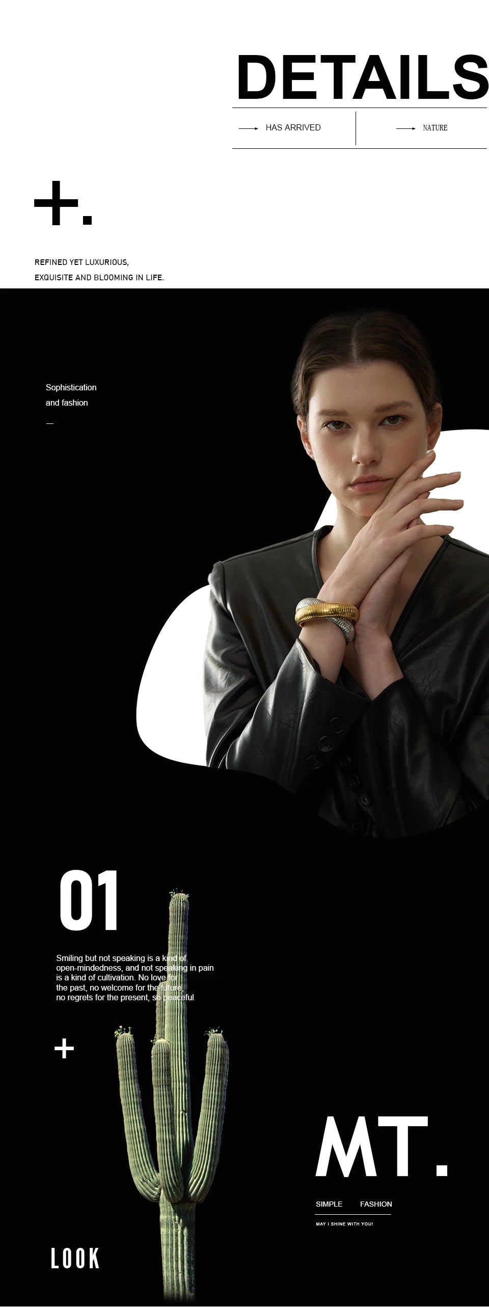 Geometric Bracelet — Gold-Plated Stainless Steel · PS1829