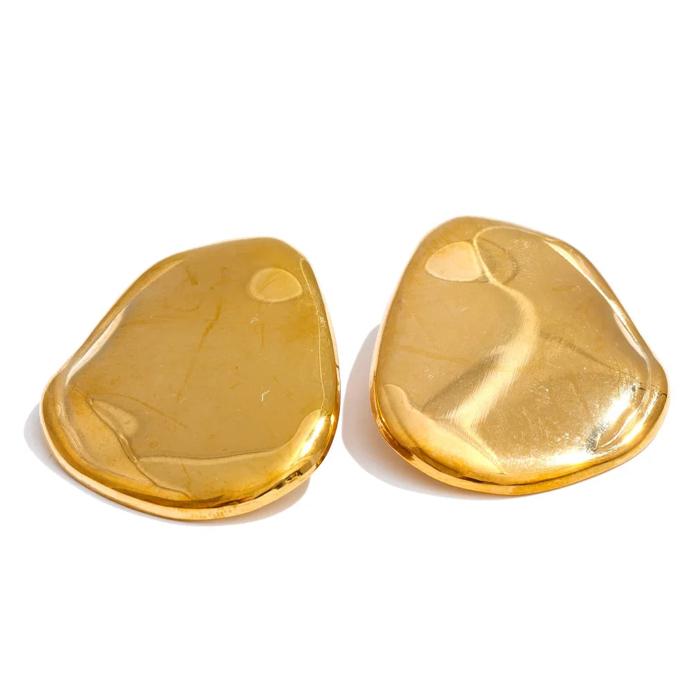Geometric Earrings — Gold-Plated Stainless Steel · PS1530