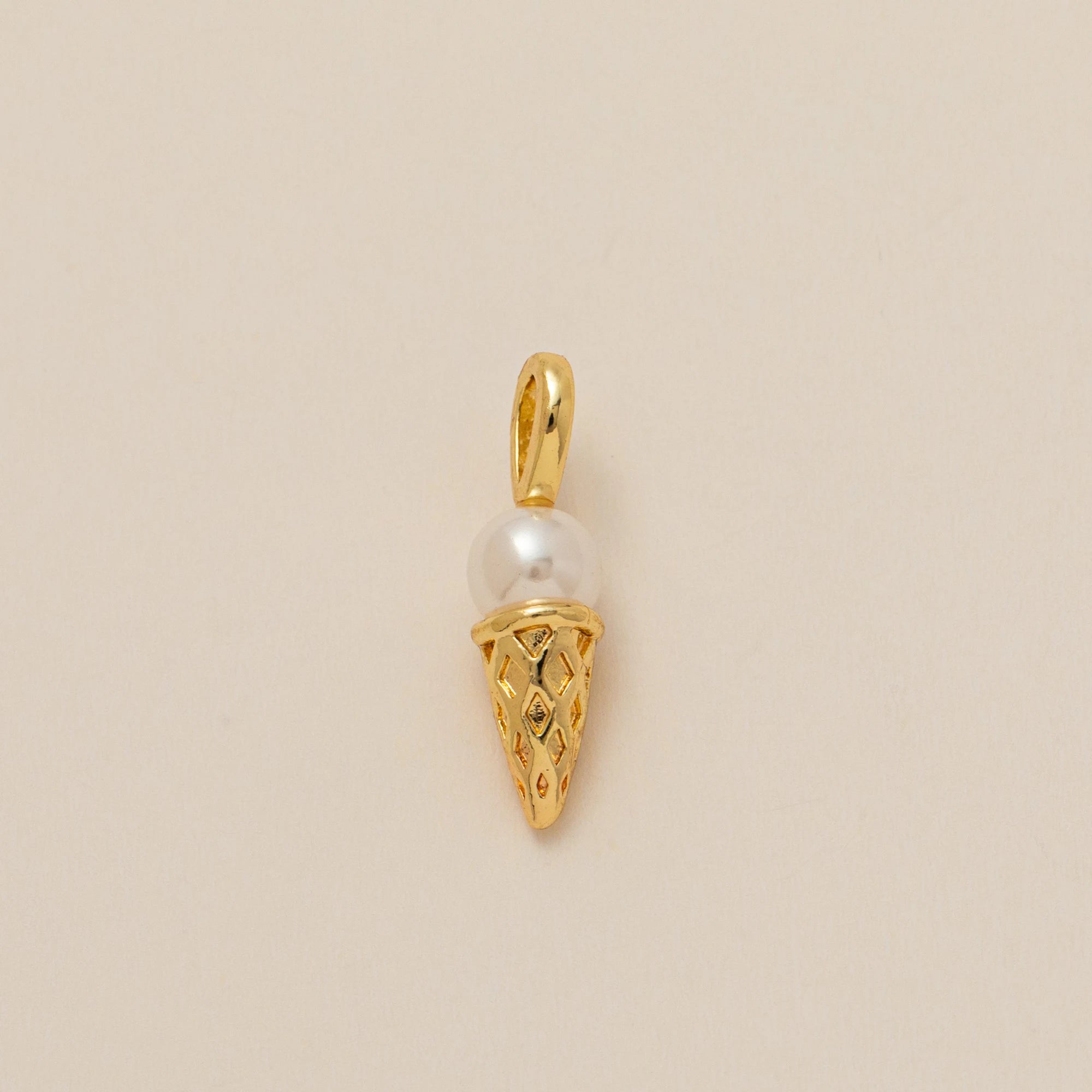 【DIY Pendant】18K Gold Plated Copper & Stainless Steel Food & Beverage Charm Pendant - PC015