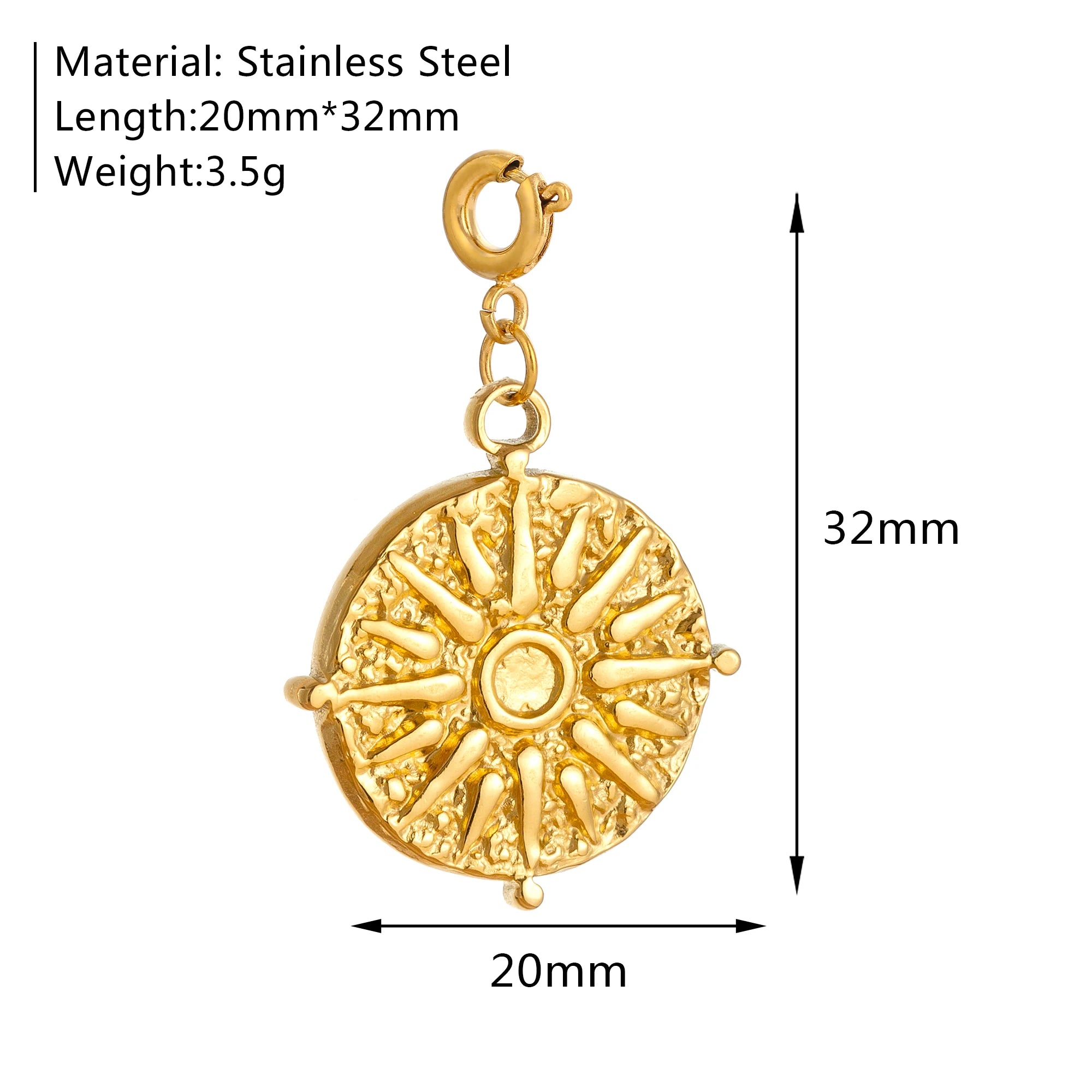 【DIY Pendant】Stainless Steel Charm Pendant - PS022