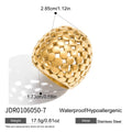 Chunky Gold Ring Stack — Stainless Steel · PS253