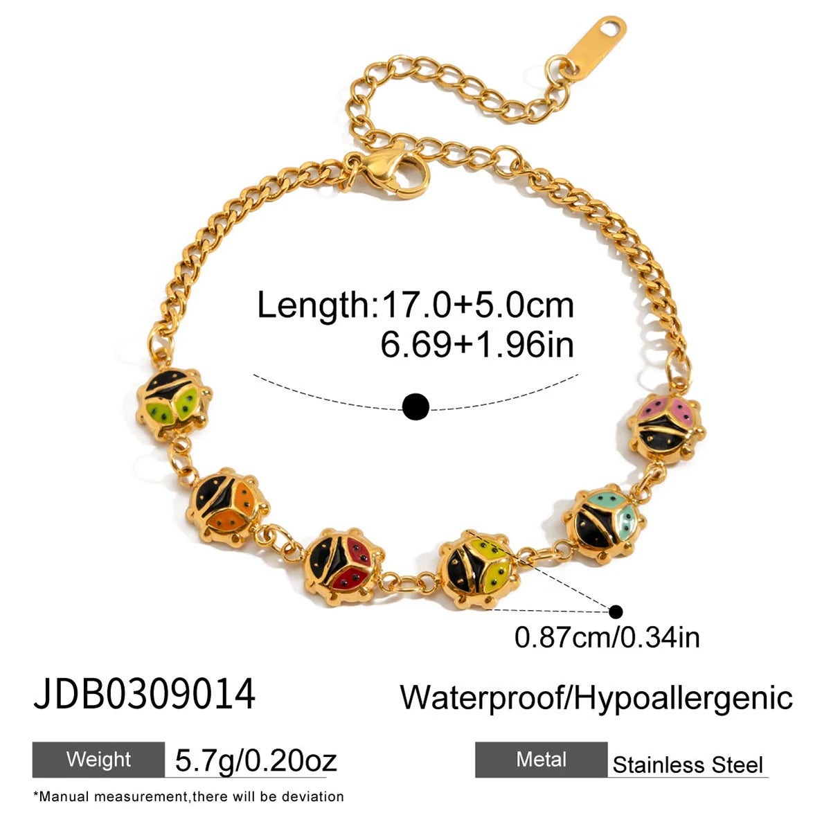 CZ Chain Bracelet — Stainless Steel · PS284