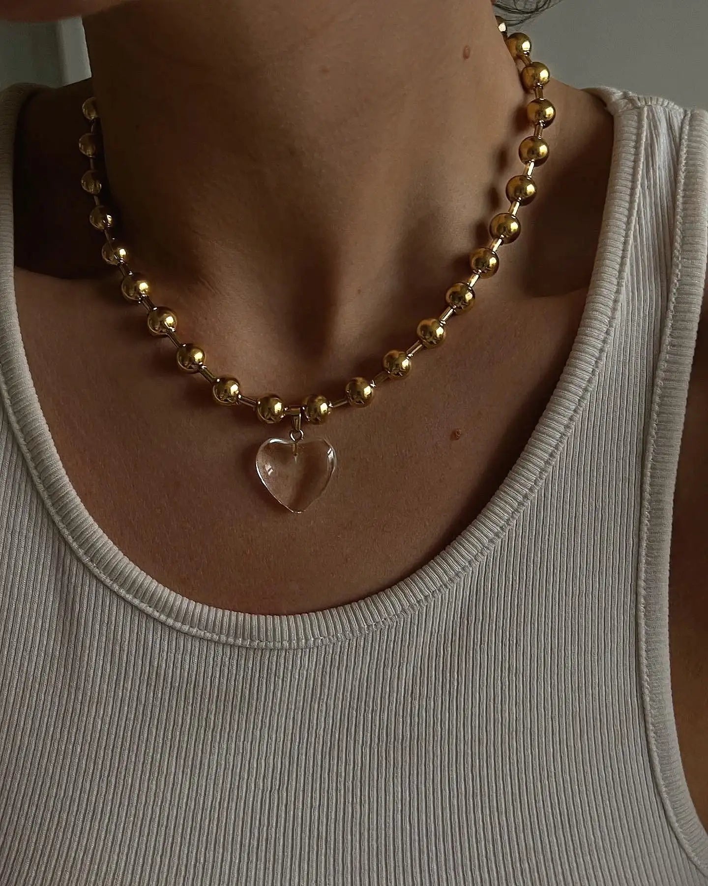 Bead Chain Necklace — Stainless Steel · PS280