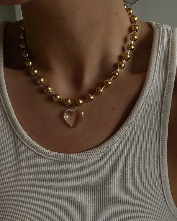 Bead Chain Necklace — Stainless Steel · PS280