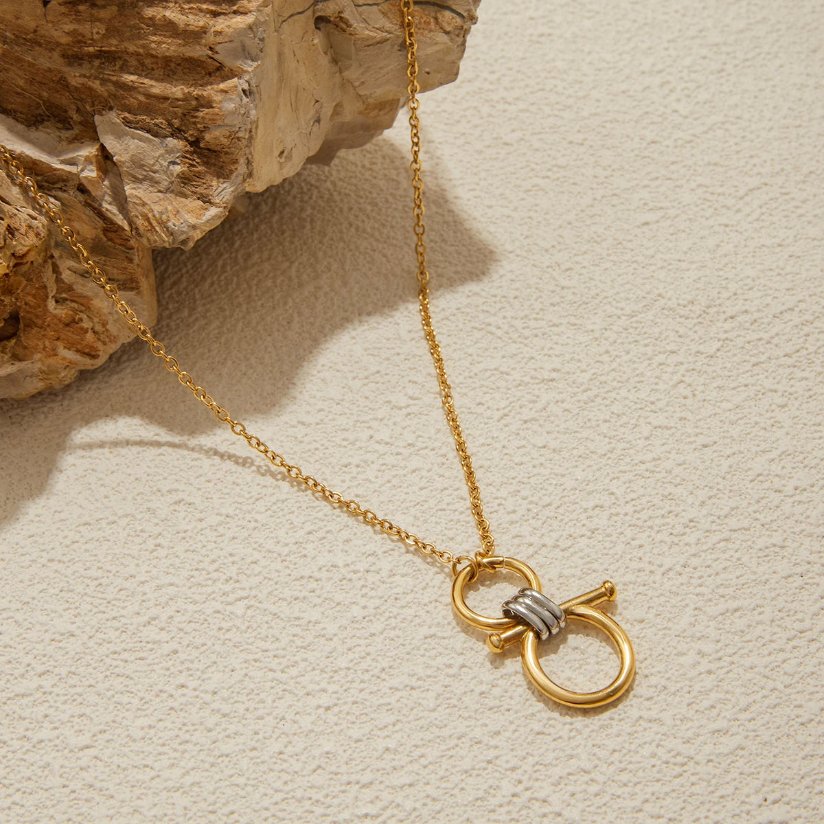 Equestrian Smooth Necklace — Stainless Steel · PS304