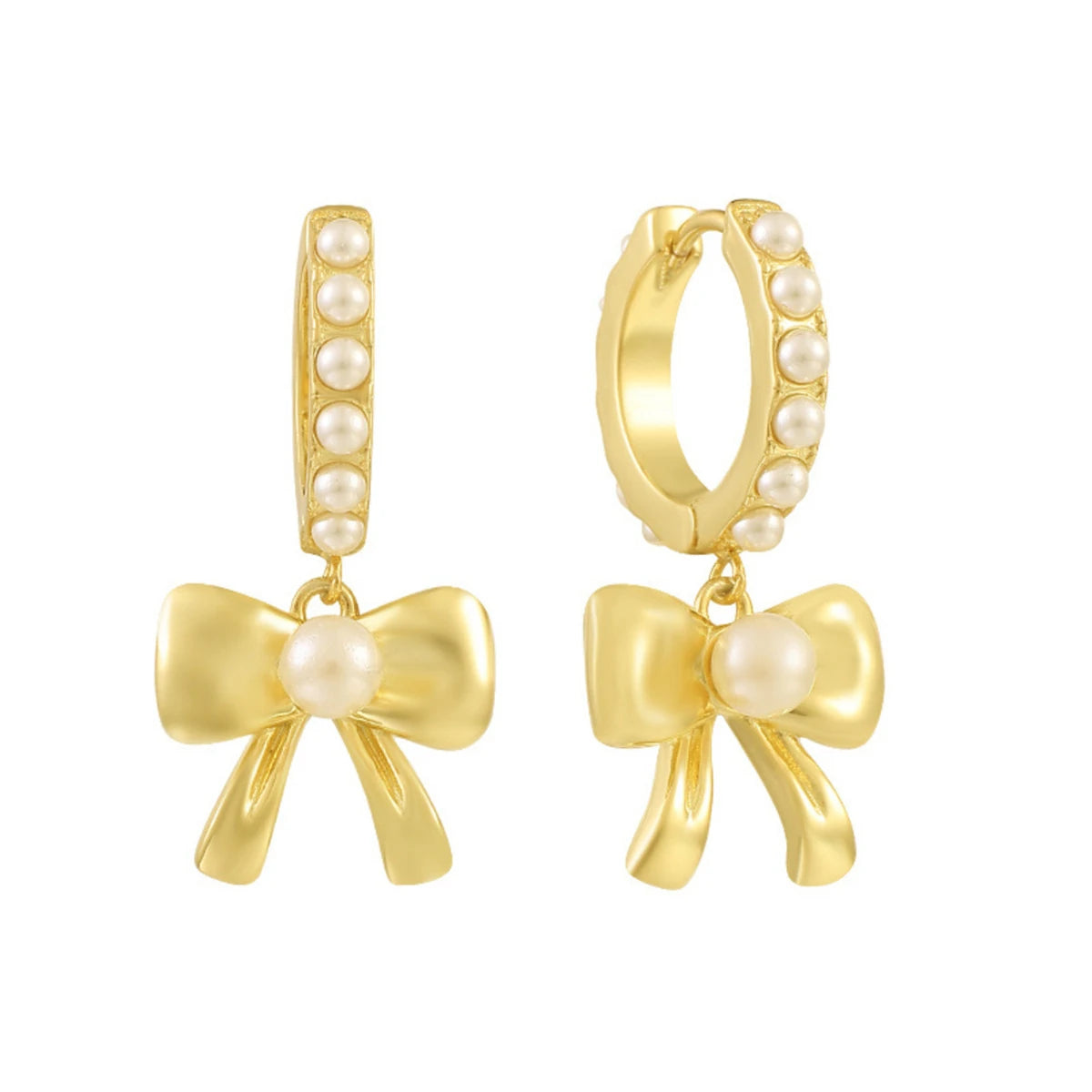 Bow Necklace Earrings Women's Light Luxury Instagram Small and Versatile Best Friend Collar Chain Color Protection