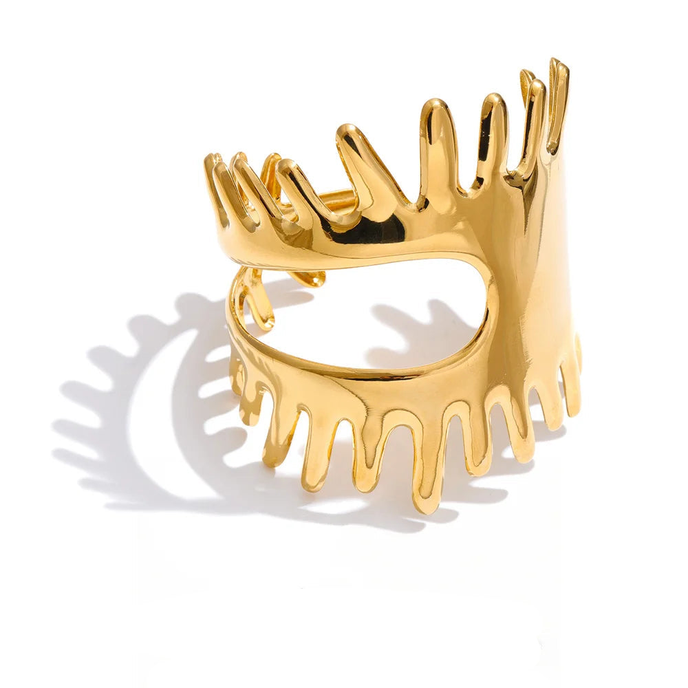 Geometric Bracelet — Gold-Plated Stainless Steel · PS962