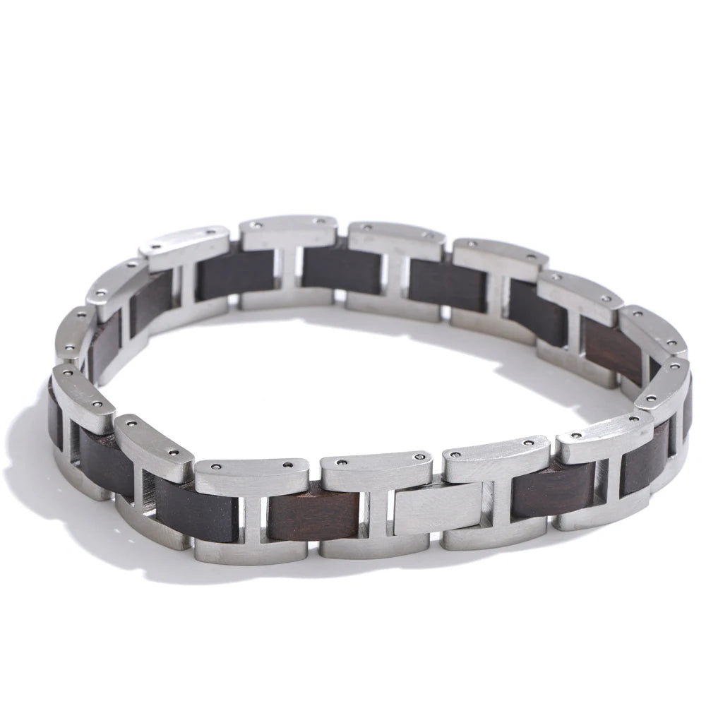 Vintage Geometric Chain Bracelet — Gold-Plated Stainless Steel · PS2204