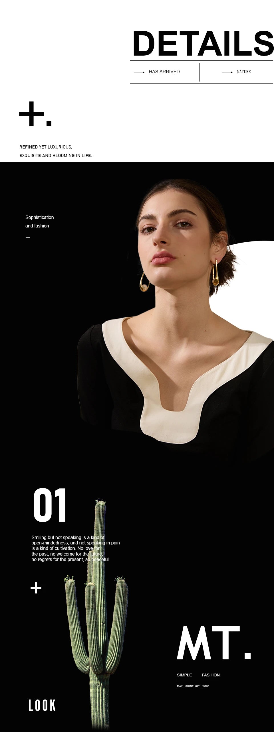 Pearl minimalist geometric earrings in gold-plated stainless steel with pearl.