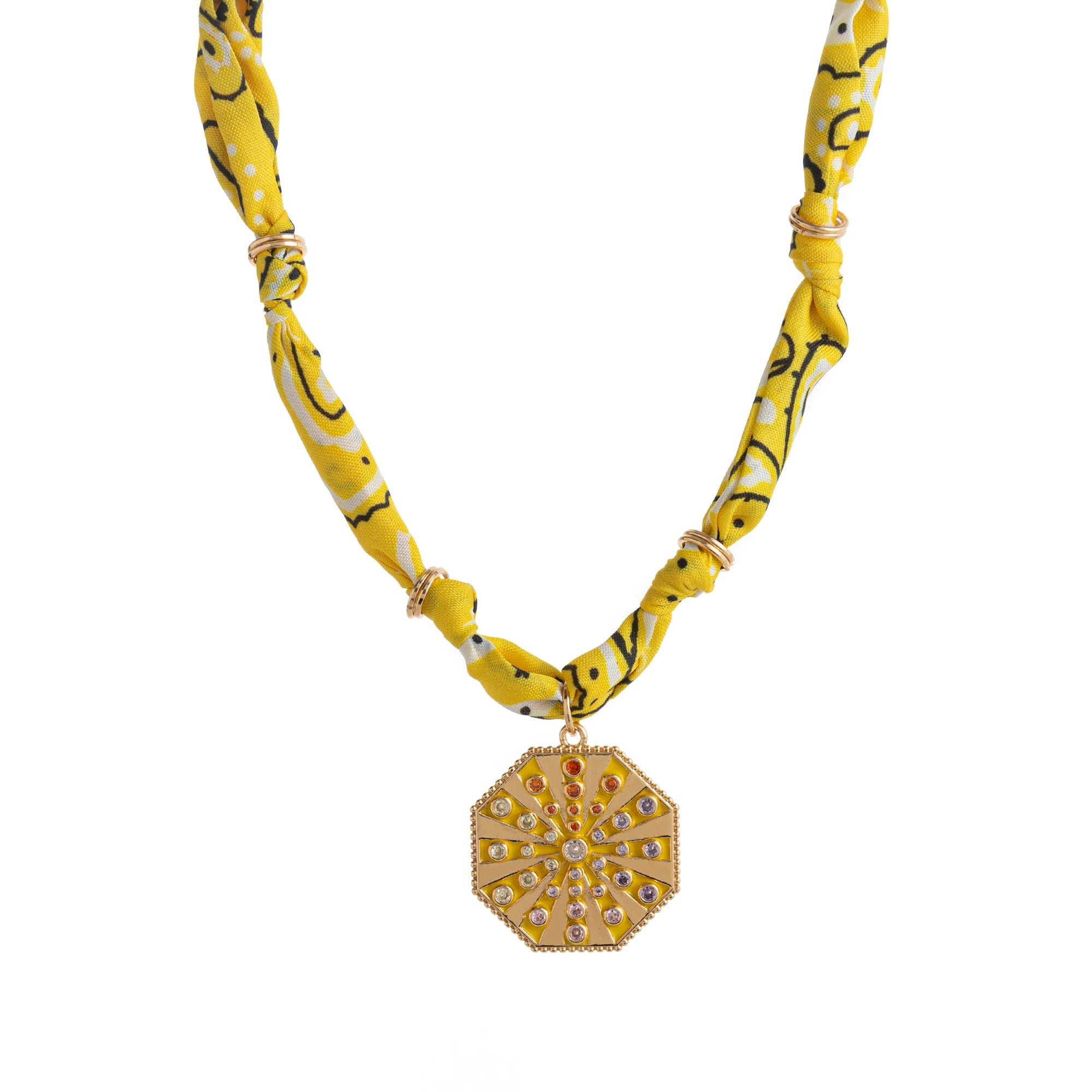 Dopamine leopard print velvet rope chain with pendant starfish, small fish, shell, sun, fashionable design necklace for women