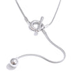 Geometric chain necklace in gold-plated stainless steel.
