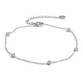 Cubic zirconia geometric necklace in gold-plated stainless steel with cubic zirconia.