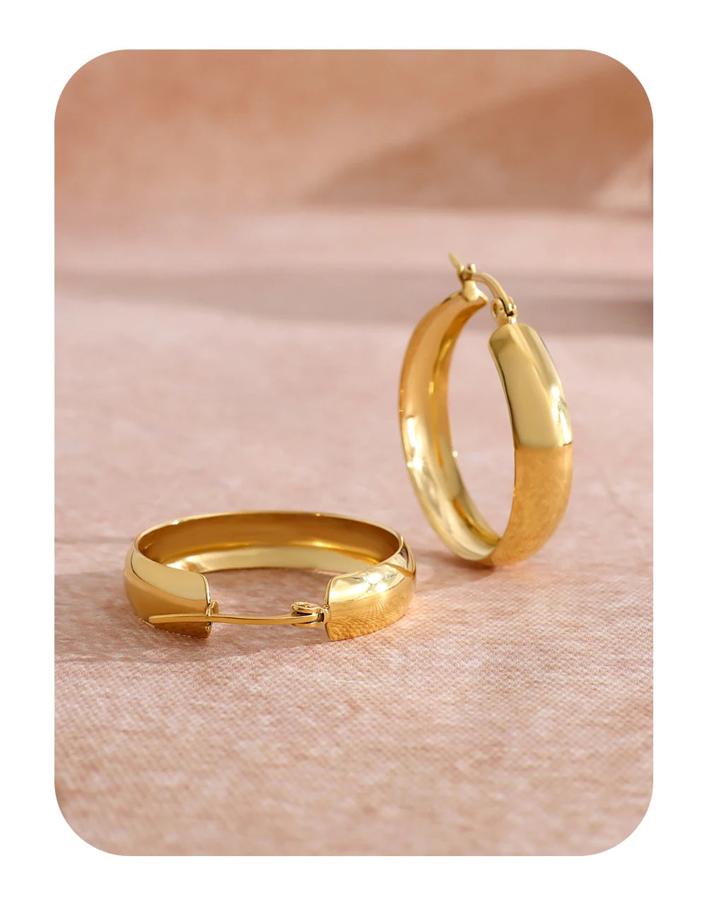 Hoop Earrings Vintage — 316L Stainless Steel · PS417