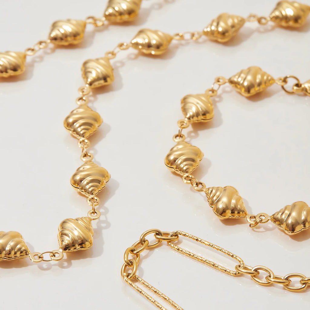 Leaf Chain Bracelet — Stainless Steel · PS039
