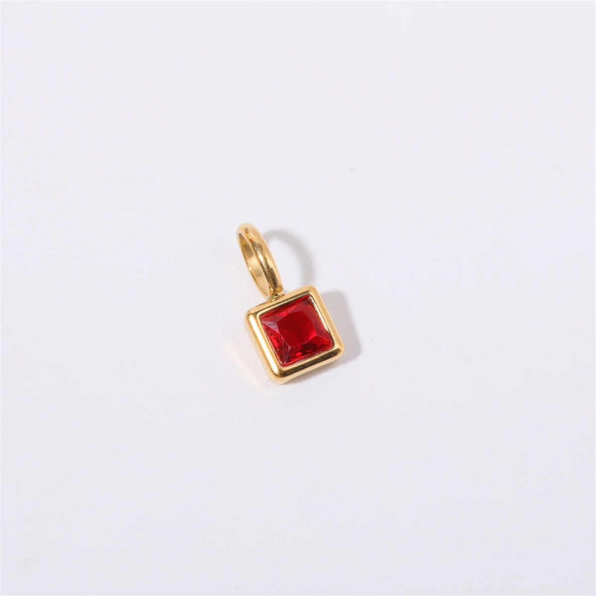 【DIY Pendant】Stainless Steel Birthstone Charm Pendant - PS009