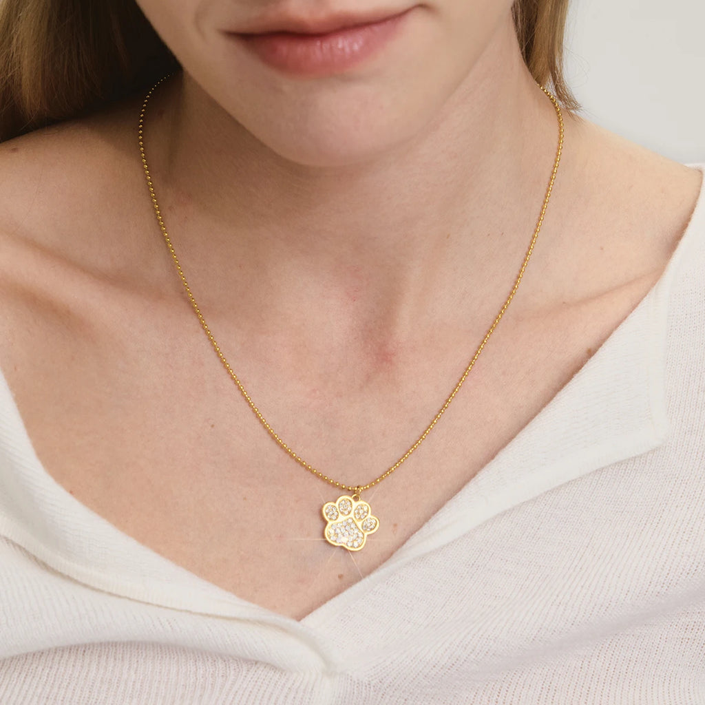 Pet Hug Pendant Necklace — Stainless Steel · PS338