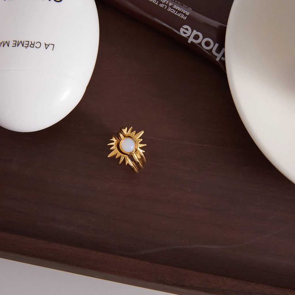 Sunburst Ring — Stainless Steel · PS129