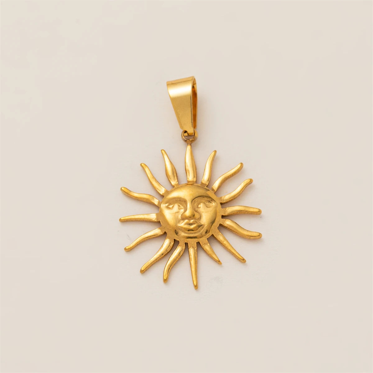 【DIY Pendant】Gold Plated Copper & Stainless Steel Celestial Charm Pendant - PC014