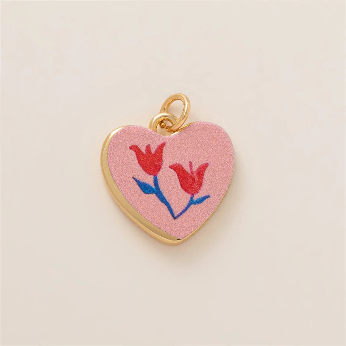 【DIY Pendant】Copper Floral Charm Pendant - PC006