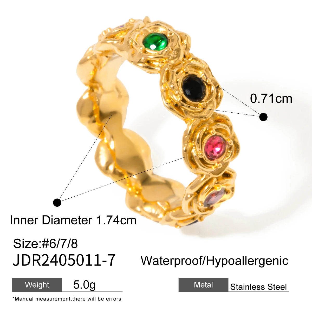 Mixed Ring Stack — Stainless Steel · PS232