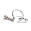 Geometric ring in 18K gold-plated stainless steel.