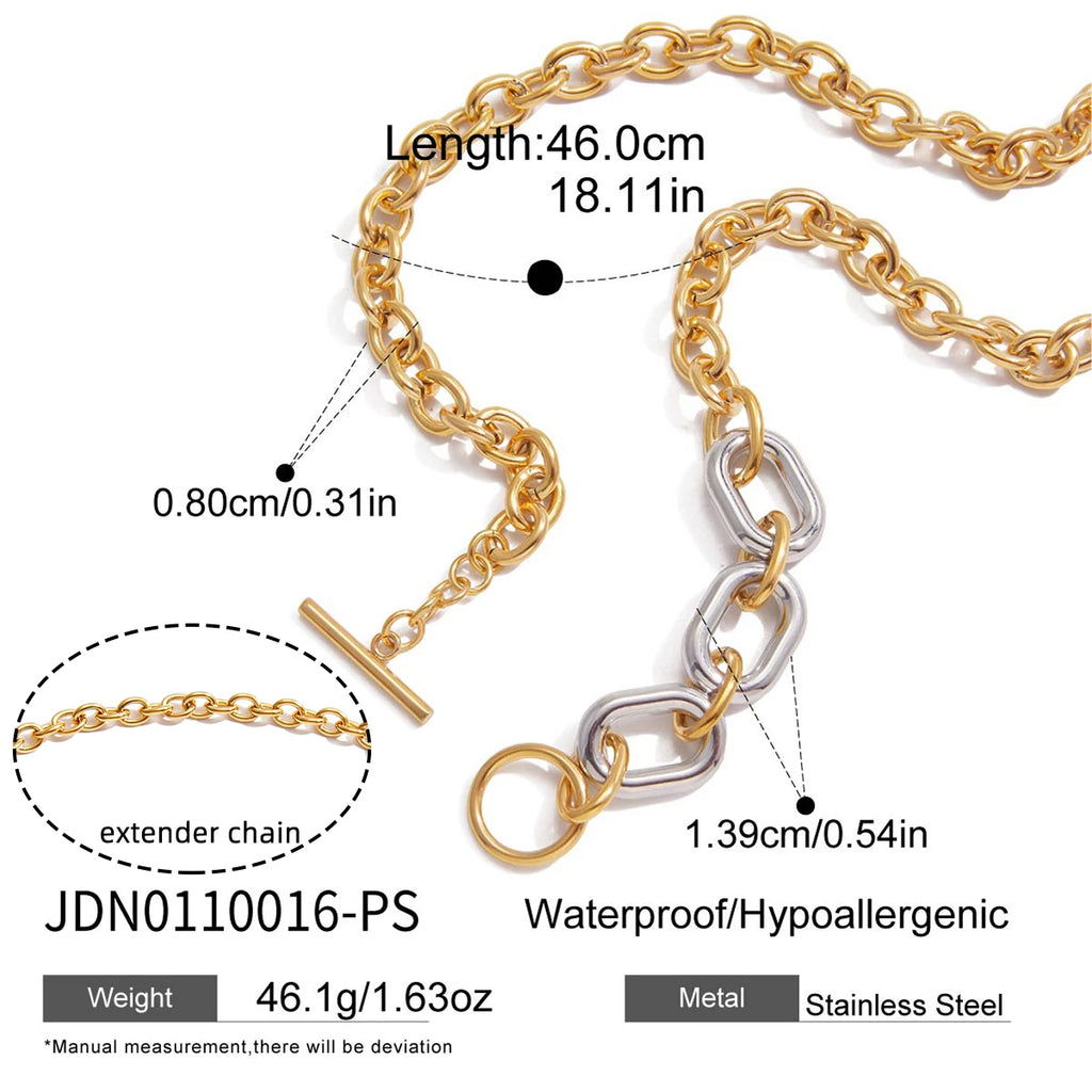 Chunky Chain Necklace — Stainless Steel · PS180