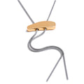 Geometric chain necklace in gold-plated 316L stainless steel.