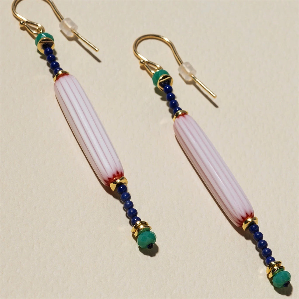 Stainless steel fashionable small fish plated with 18k gold, niche ins style earrings with color retention