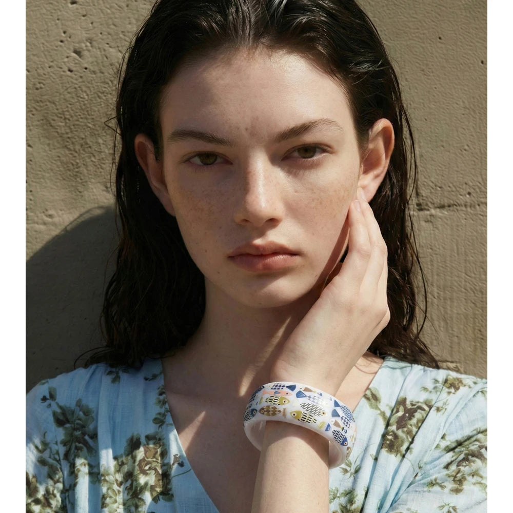 Resin Geometric Bracelet — Resin · PA66