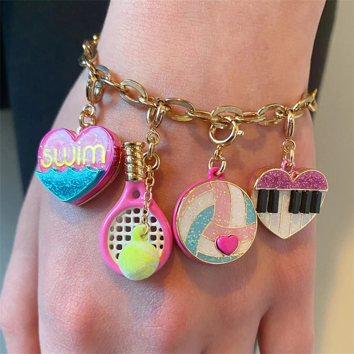 【DIY Pendant】Stainless Steel Colorful Charm Pendant - PS014