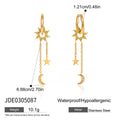 Moon Tassel Earrings — Stainless Steel · PS329