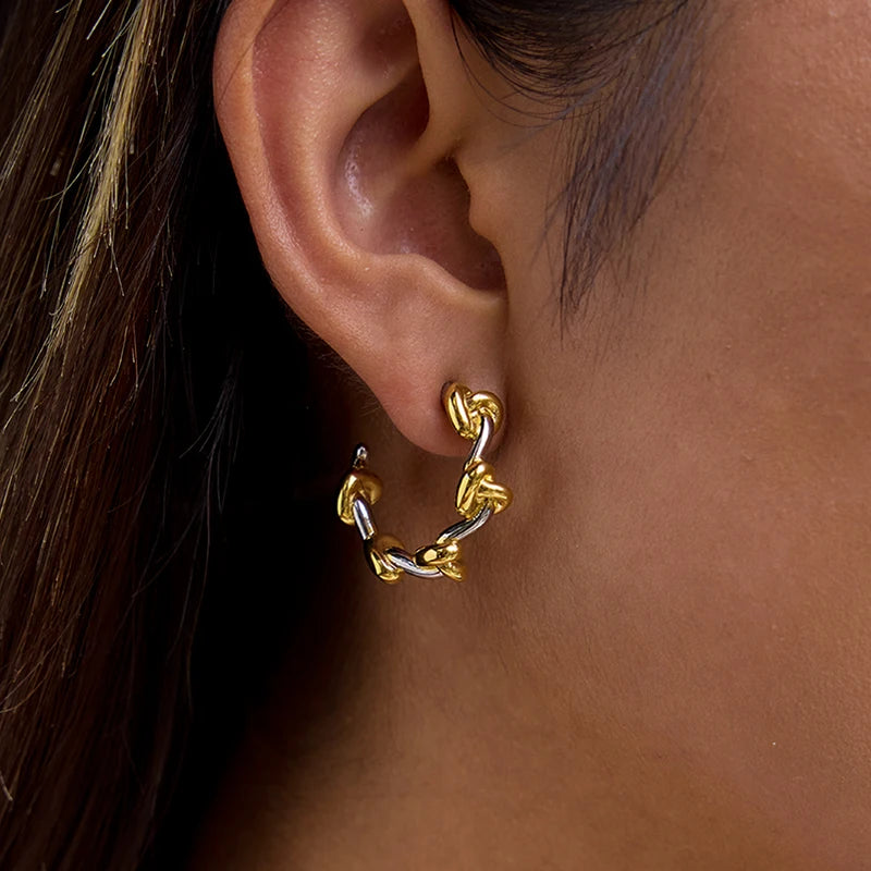 Dancing Figure Drop Earrings — Stainless Steel · PS108