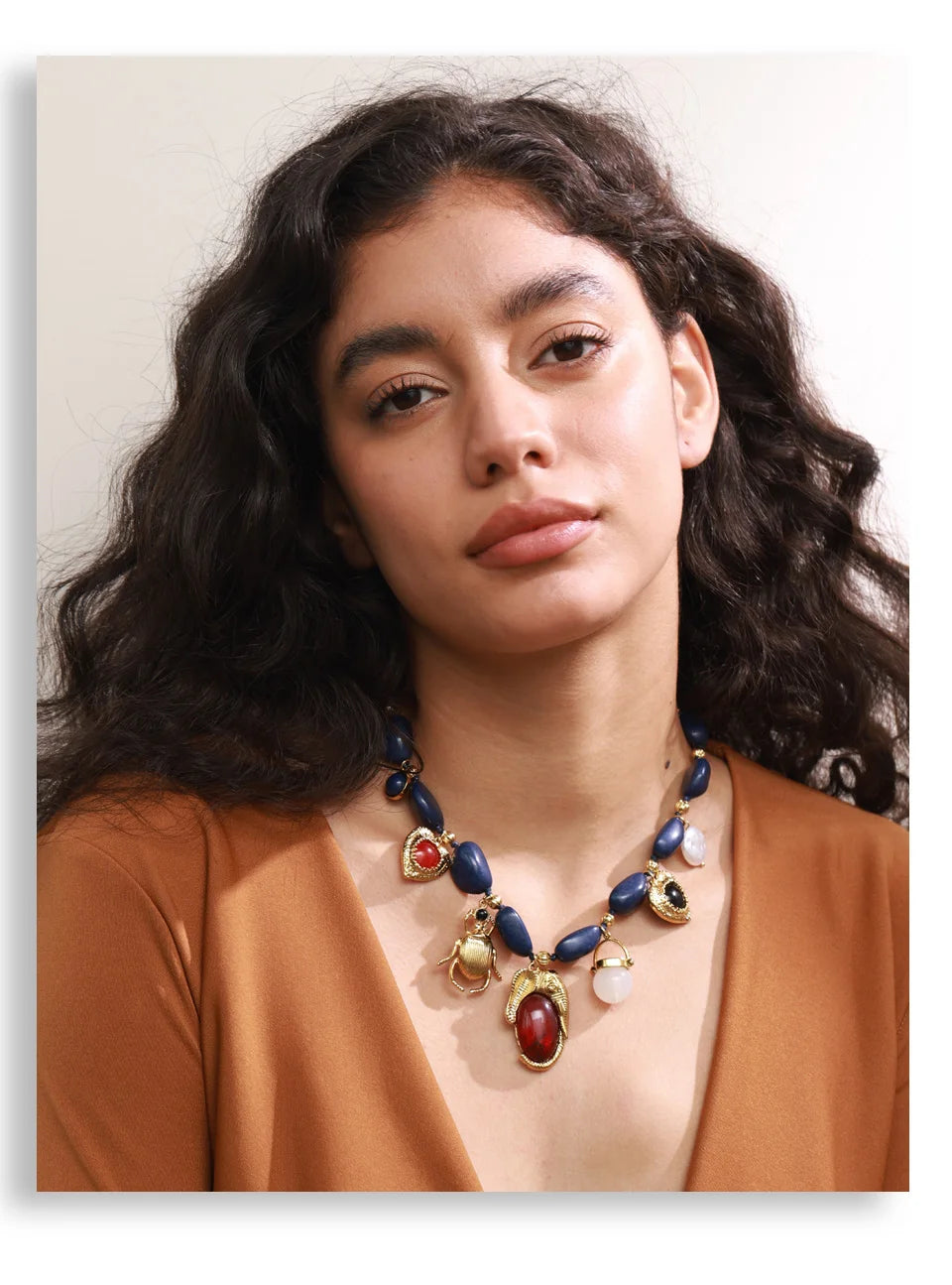 Blue Pearl Acrylic Earrings — Gold-Plated Stainless Steel with Pearl and Acrylic · PS2013