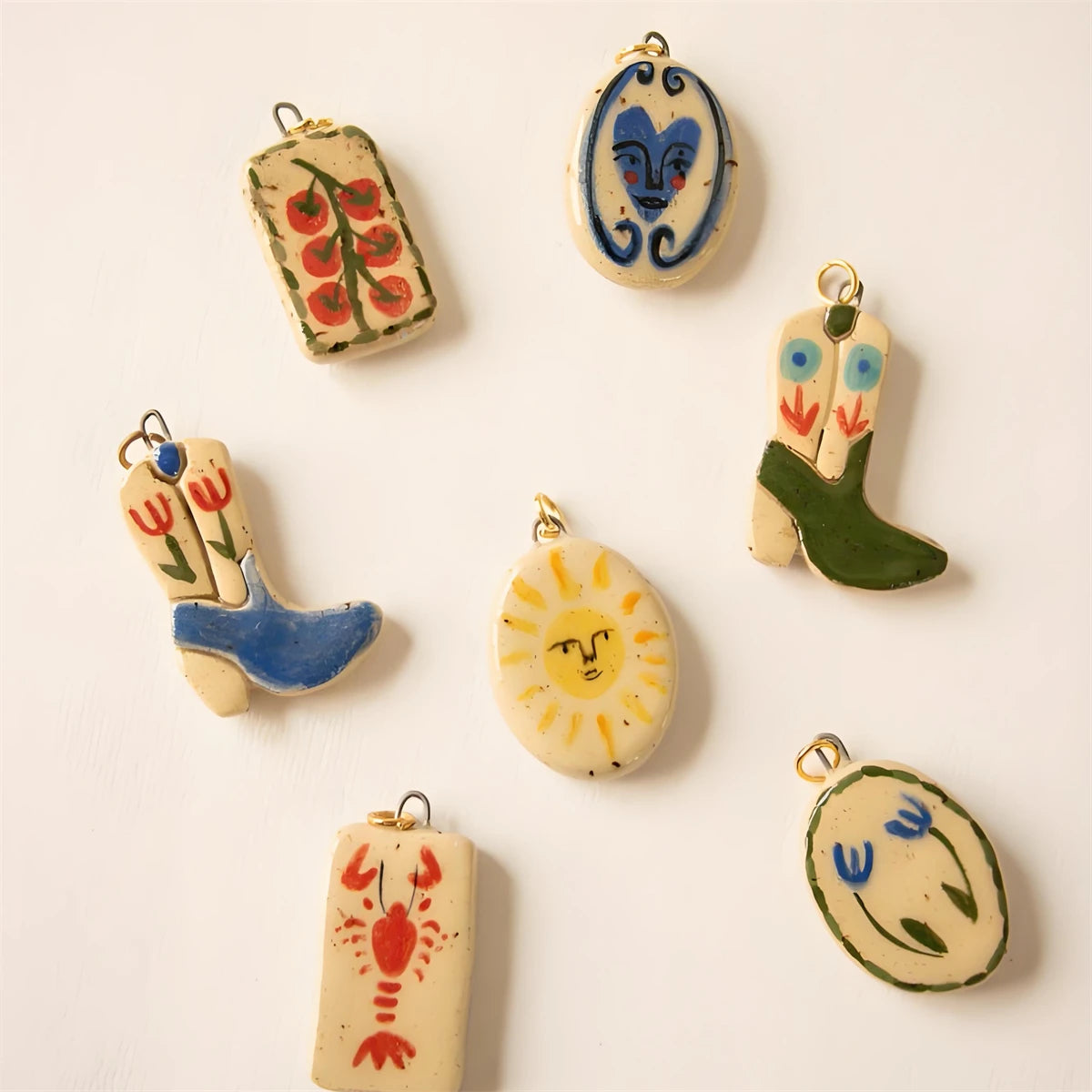 【DIY Pendant】Gold Plated Stainless Steel Oval Charm Pendant - PS012