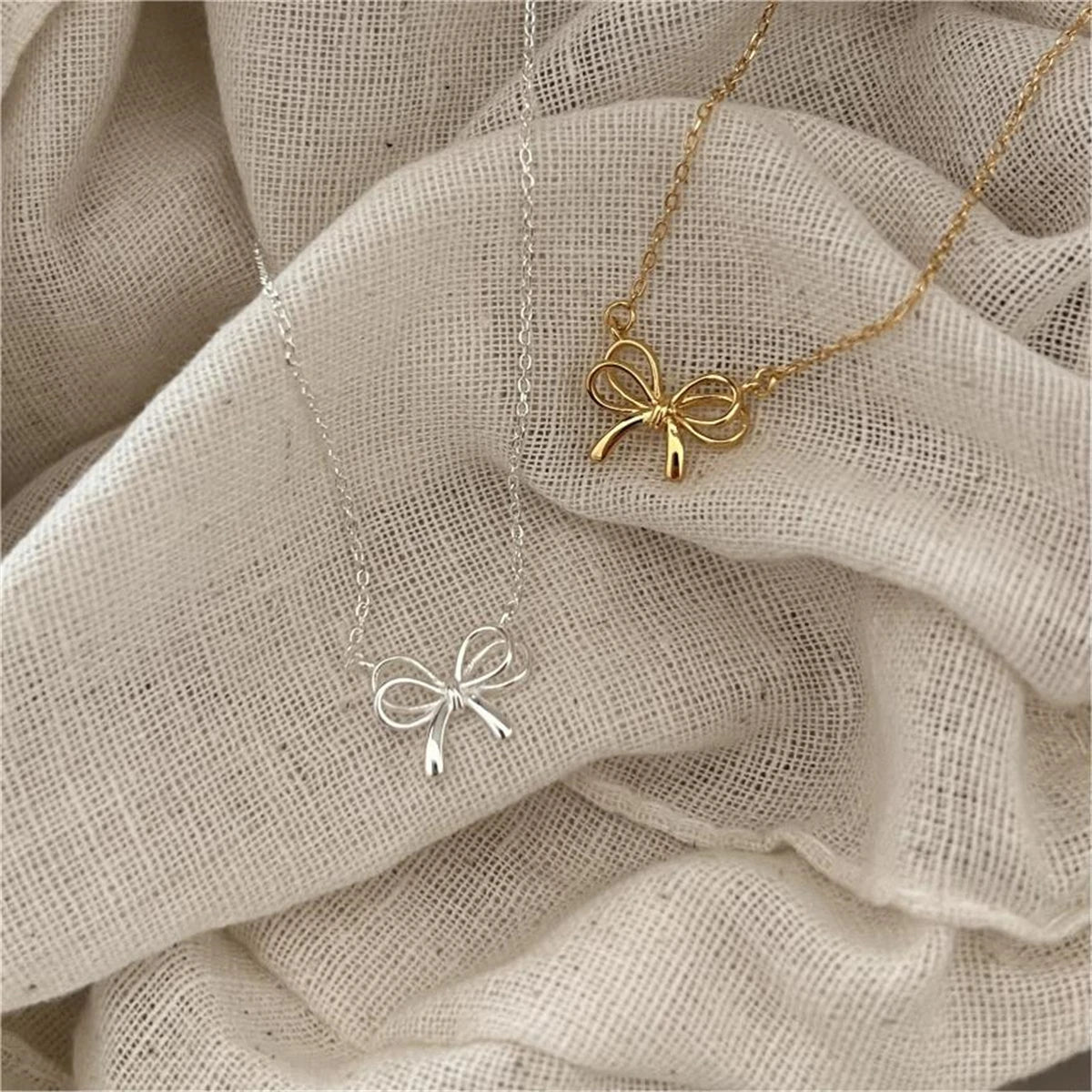 O-shaped sweet women's necklace copper plated gold